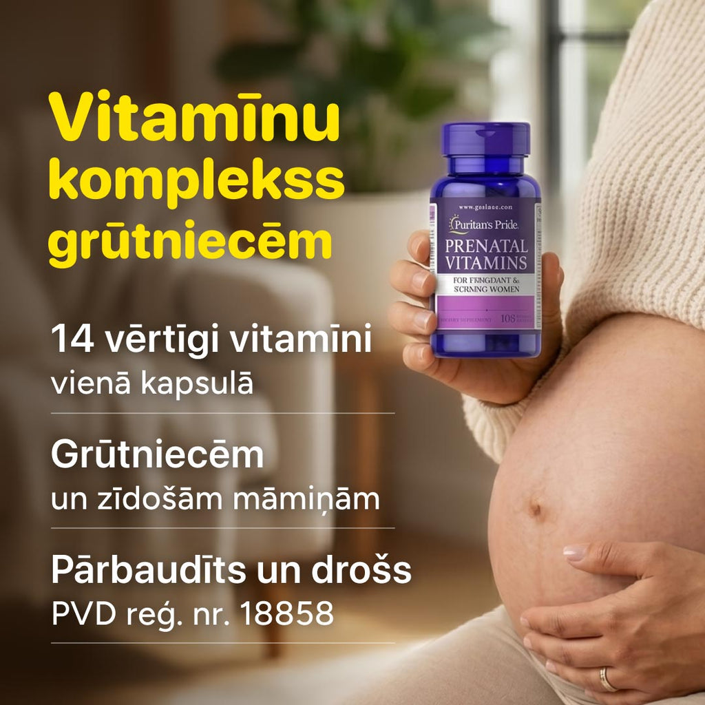 Pirmsdzemdību Vitamīni (100 kapsulas) Puritan's Pride