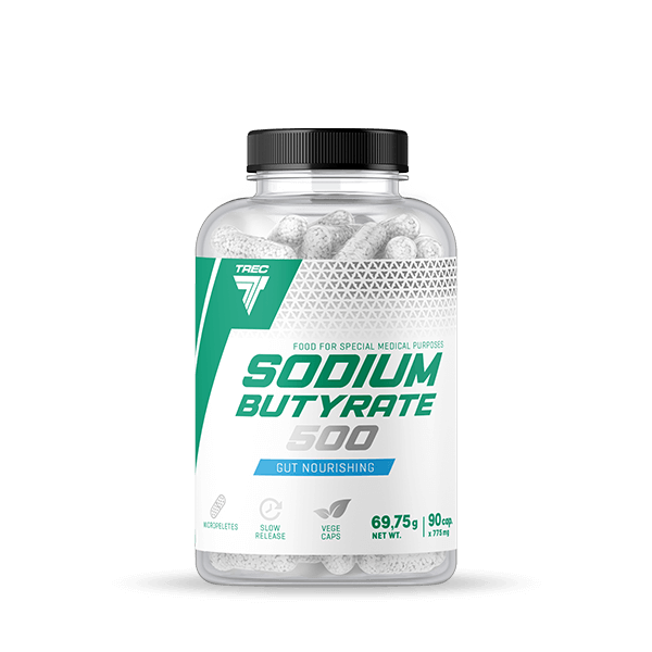 Nātrija butirāts 500mg zarnu gļotādas un sieniņu veselībai (90 kapsulas)