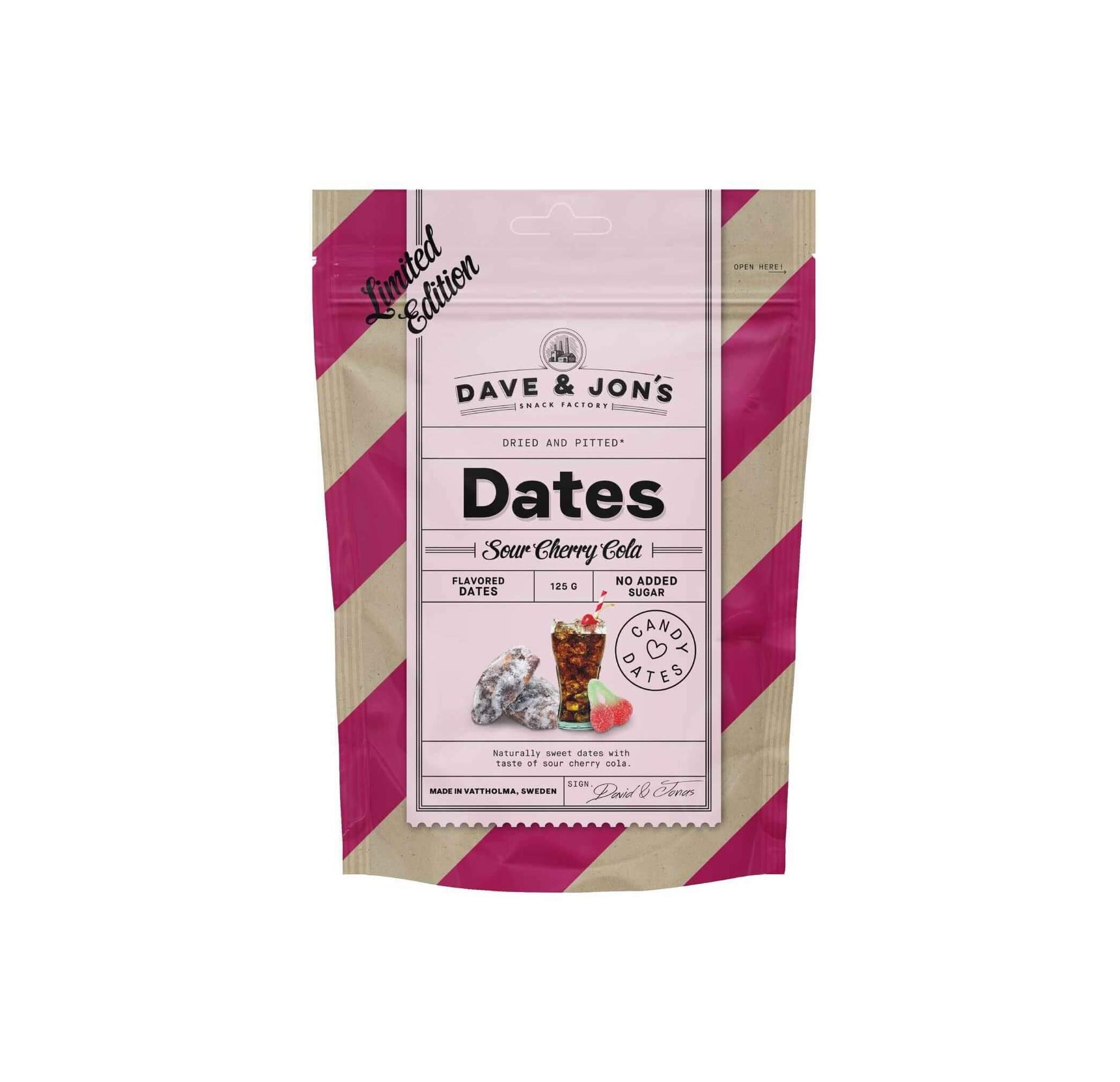 Dateles ar garšu no Dave & Jon's bez pievienota cukura (125g)