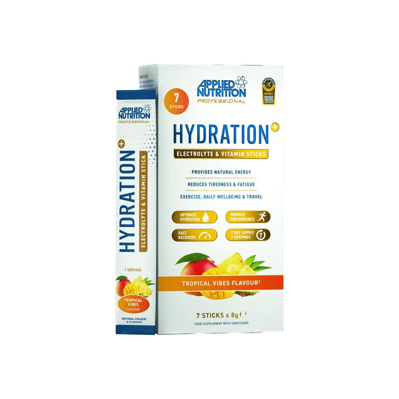 Elektrolītu un vitamīnu pulveris iepakojums 7x8g