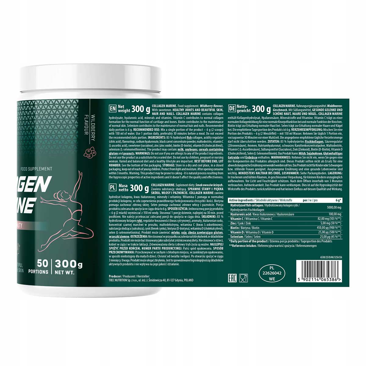 Hidrolizēts jūras kolagēns ādai, matiem un nagiem