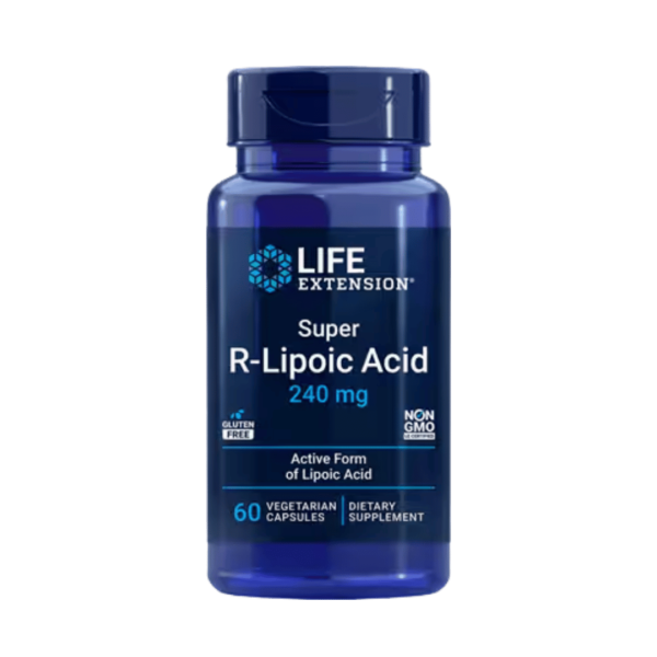 Super R-Lipoic Acid 240 mg Life extension 60 kapsulas